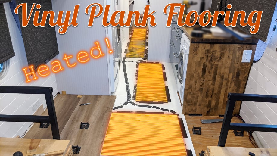 Luxury Vinyl Plank Flooring with Heat Mats